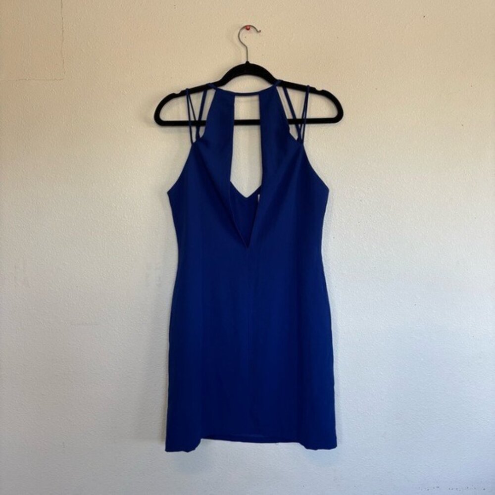 Three of Something Revolve Directions Mini Dress Cobalt Blue NWT - Picture 6 of 9